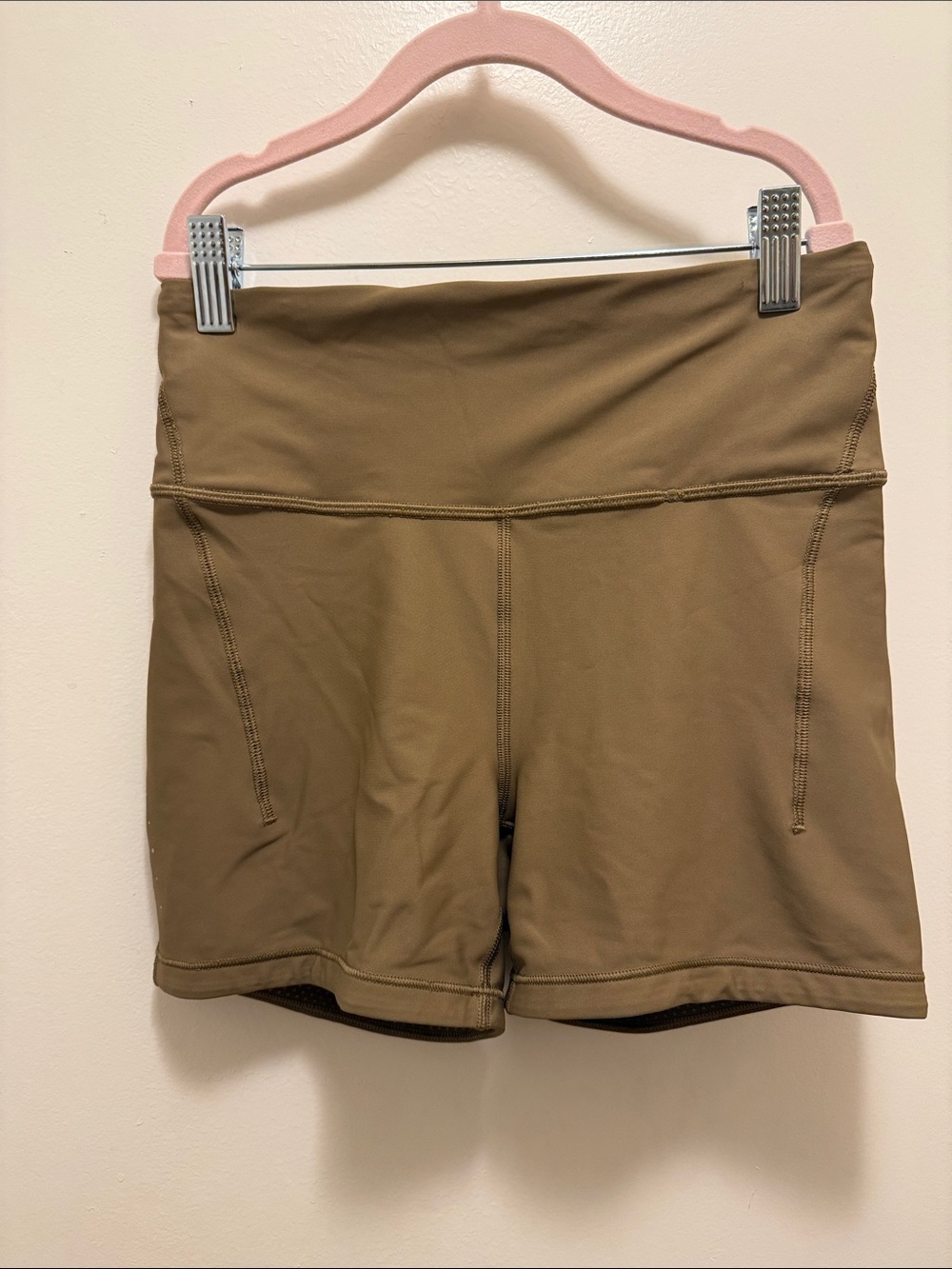 Athletes Pacesetter Ultra High Rise 4” Shortie - Brown Olive Green Size Small
